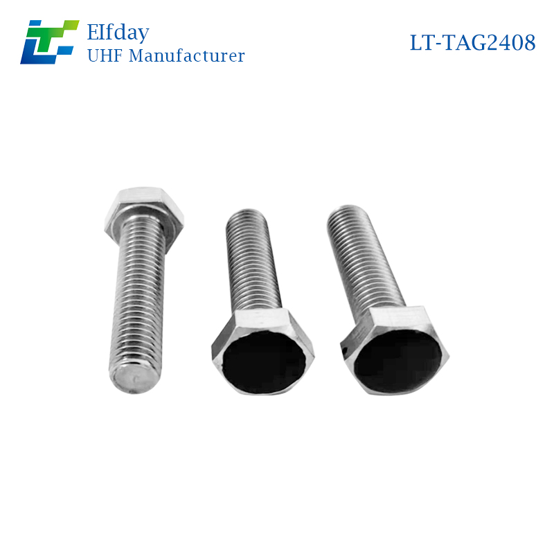 Robust M8 Screw label Anti-Metal UHF RFID Tag for Supply Chain